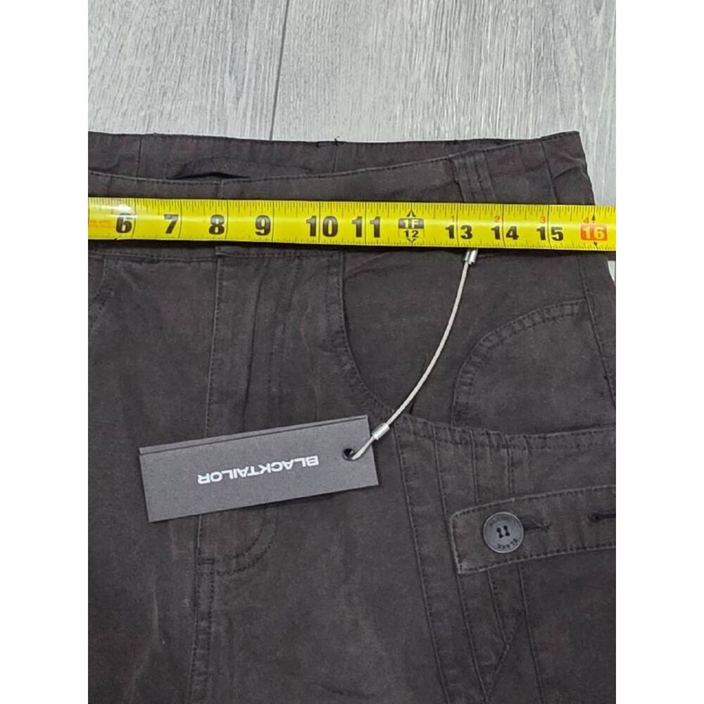 BlackTailor Black cargo 100% cotton workwear Y2K pants Sz 28 A004123 - Picture 4 of 11